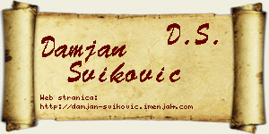Damjan Šviković vizit kartica